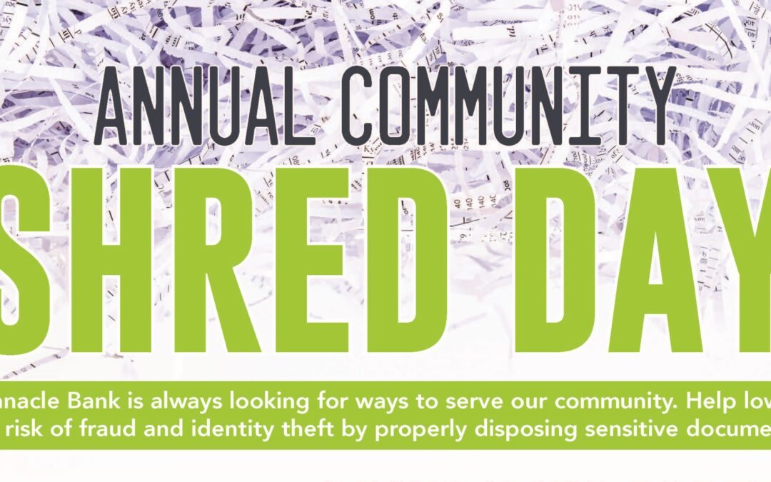 Annual Community Shred Day – Pinnacle Bank