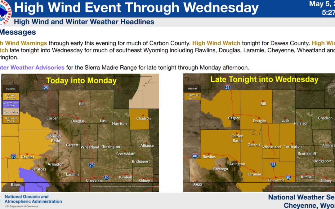 High Winds for SE Wyoming